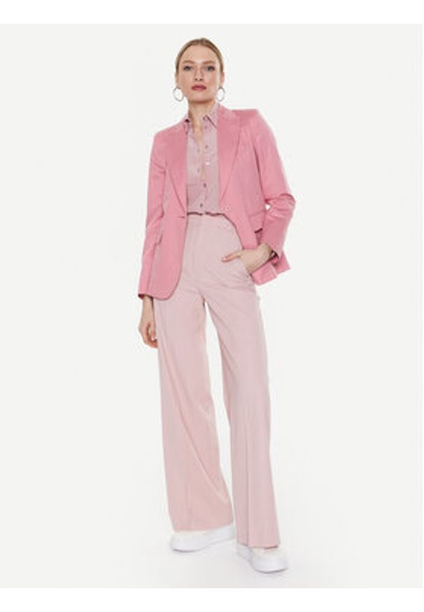 Weekend Max Mara Marynarka Gelosia 23504102 Różowy Regular Fit. Kolor: różowy. Materiał: bawełna