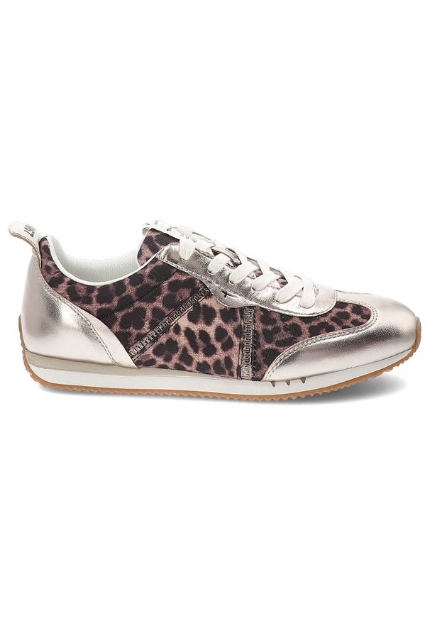 Brązowe Sneakersy Tamaris Modne Obuwie Damskie Leopard. Kolor: brązowy. Materiał: materiał. Wzór: motyw zwierzęcy. Styl: elegancki, sportowy