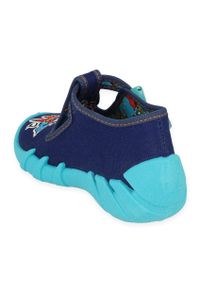 Befado obuwie dziecięce 110P440 niebieskie. Kolor: niebieski. Materiał: bawełna, tkanina #3