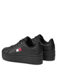 Tommy Jeans Sneakersy Tjw Flatform Ess EN0EN02518 Czarny. Kolor: czarny. Materiał: skóra #6