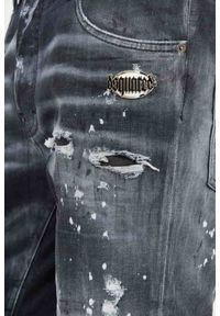 DSQUARED2 Czarne męskie jeansy Skater Jean, Rozmiar 54. Kolor: czarny