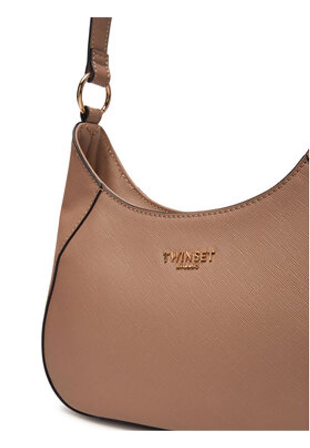 TwinSet - TWINSET Torebka 251TB7272 Beżowy. Kolor: beżowy. Materiał: skórzane