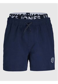 Jack&Jones Junior Szorty kąpielowe 12228535 Granatowy Regular Fit. Kolor: niebieski #15