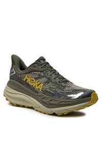 HOKA - Hoka Buty do biegania Stinson 7 1141530 Khaki. Kolor: brązowy. Materiał: materiał #6
