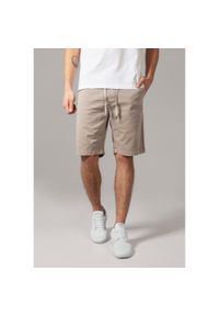 Urban Classics - Szorty Urban Classic stretch twill jogg. Kolor: biały. Długość: krótkie. Sezon: lato #1