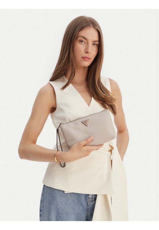 Guess Torebka Laurell II SWZG74 59145 Beżowy. Kolor: beżowy. Materiał: skórzane