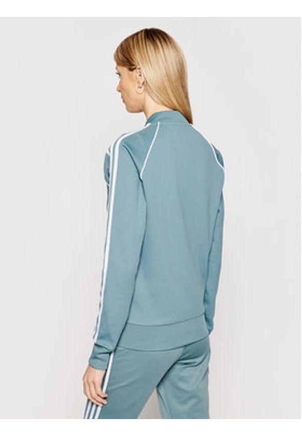 Adidas - adidas Bluza Primeblue Sst Track GN2944 Zielony Regular Fit. Kolor: zielony. Materiał: bawełna