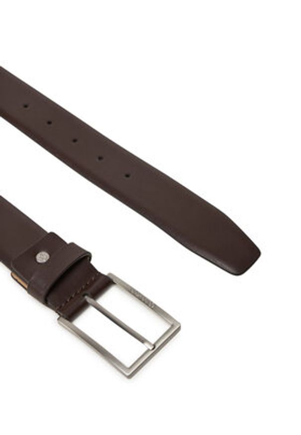 Calvin Klein Pasek Męski Adj Minimal Formal 35Mm K50K512833 Brązowy. Kolor: brązowy. Materiał: skóra