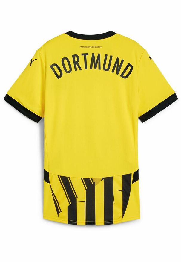 Puma - Damska koszulka pucharowa Borussia Dortmund 24/25 PUMA Faster Yellow Black. Kolor: żółty, wielokolorowy, czarny