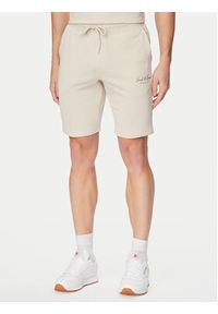 Jack & Jones Komplet t-shirt i spodenki Archive 12297642 Beżowy Relaxed Fit. Kolor: beżowy. Materiał: bawełna #2