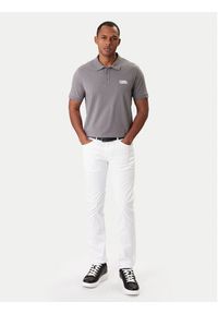Karl Lagerfeld - KARL LAGERFELD Polo 745780 561235 Szary Regular Fit. Typ kołnierza: polo. Kolor: szary. Materiał: bawełna #4