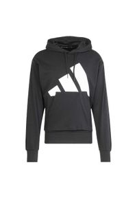 Adidas - Bluza z kapturem Essentials Big Logo French Terry. Typ kołnierza: kaptur. Kolor: biały, wielokolorowy, czarny. Materiał: materiał