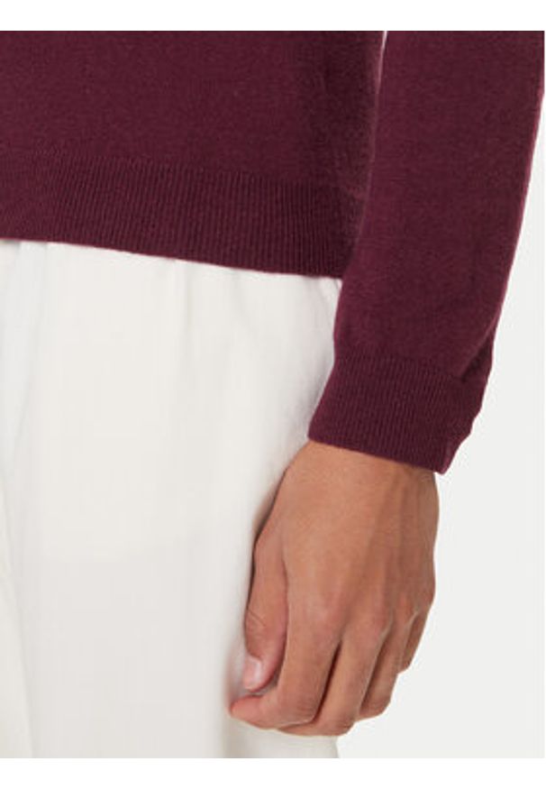 United Colors of Benetton - United Colors Of Benetton Sweter 1002U4407 Fioletowy Regular Fit. Kolor: fioletowy. Materiał: wełna