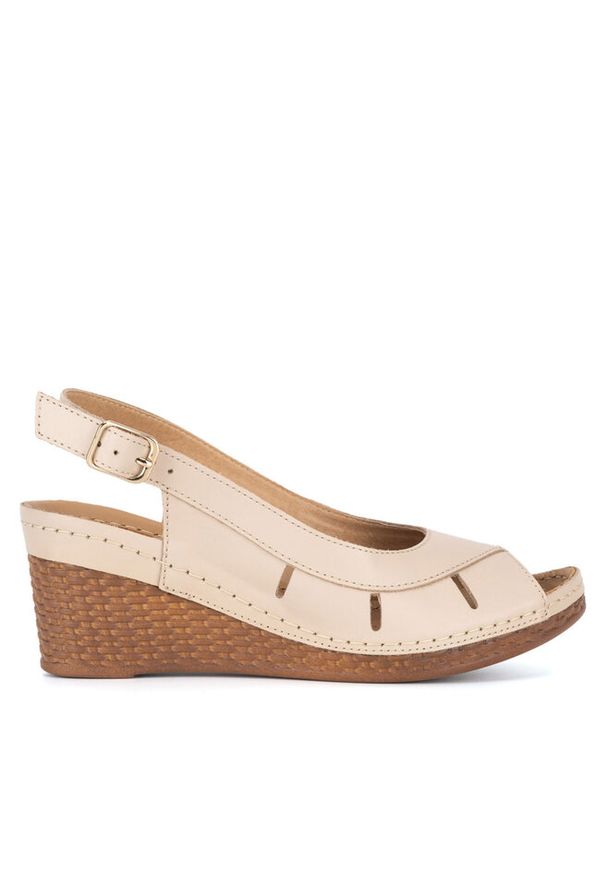 Sandały Lasocki. Kolor: beżowy