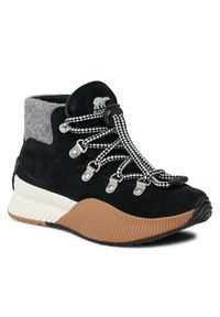 sorel - Sorel Śniegowce Youth Out N About™ Conquest Wp NY4565-010 Czarny. Kolor: czarny. Materiał: skóra, zamsz