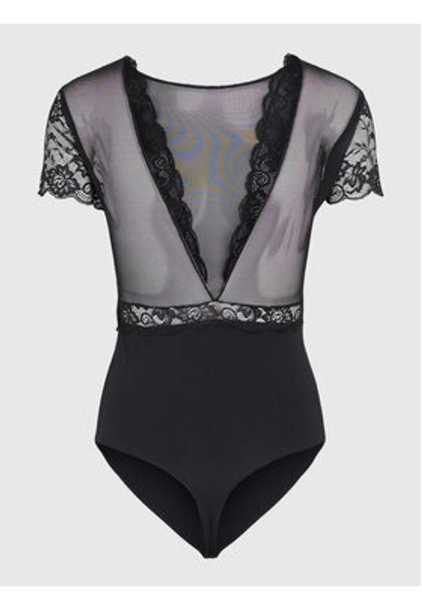 Pieces Body Sicca 17095132 Czarny Slim Fit. Kolor: czarny. Materiał: syntetyk