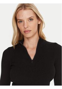 Lacoste Sweter AF4144 Czarny Regular Fit. Kolor: czarny. Materiał: syntetyk #4