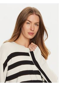 TwinSet - TWINSET Sweter 241TE3020 Biały Regular Fit. Kolor: biały. Materiał: syntetyk, wiskoza #4