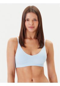 Hunkemöller Biustonosz top Dianne 302142 Błękitny. Kolor: niebieski. Materiał: syntetyk #1