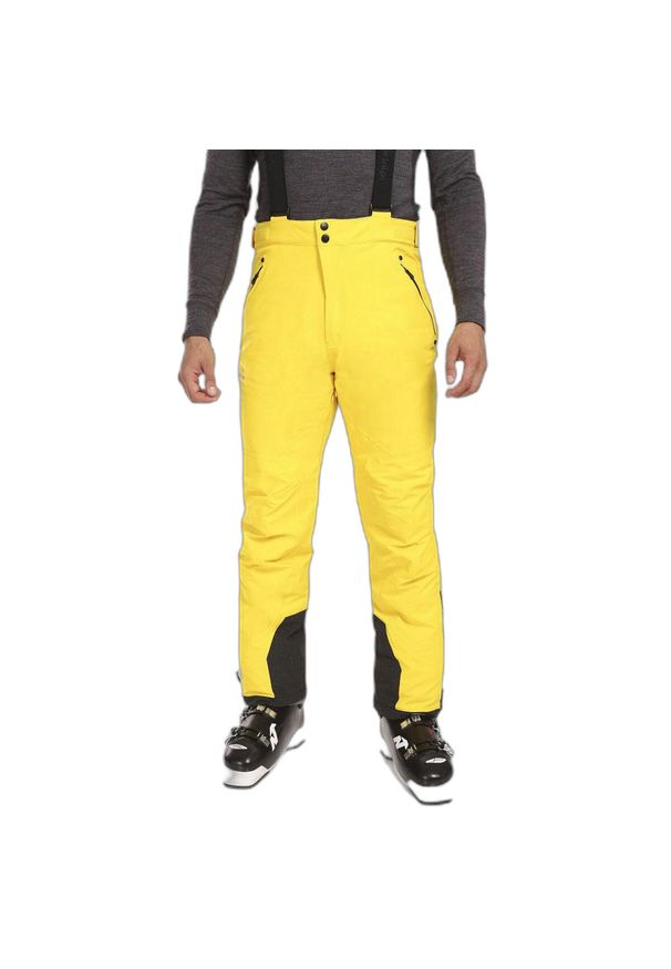 Spodnie narciarskie Kilpi Methone. Kolor: żółty. Sezon: zima. Sport: narciarstwo