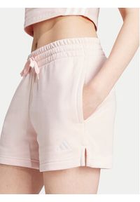 Adidas - adidas Szorty sportowe Essentials Small Logo JH3683 Różowy Loose Fit. Kolor: różowy. Materiał: syntetyk, bawełna #4