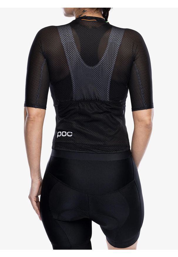 Koszulka rowerowa damska POC Air Jersey. Kolor: czarny. Materiał: jersey