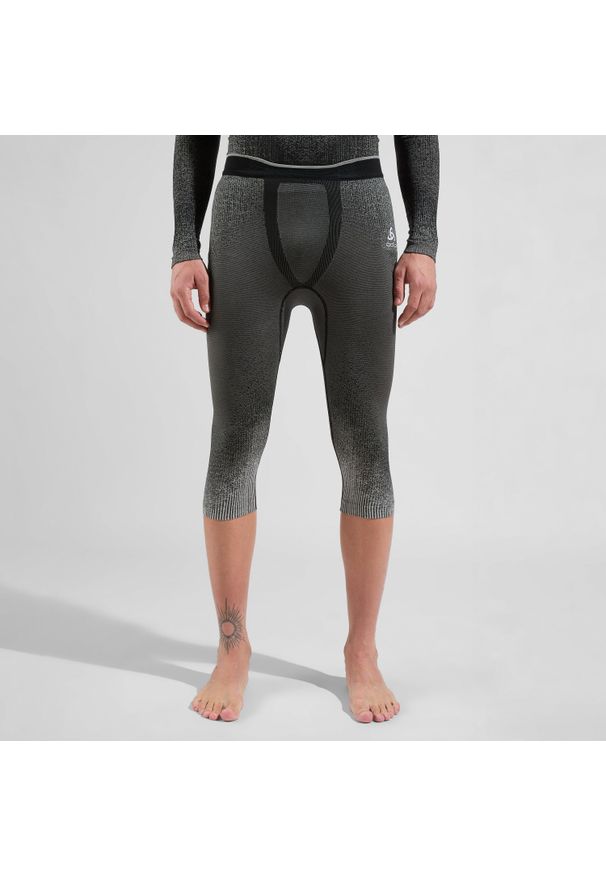 Legginsy termoaktywne męskie Odlo BLACKCOMB ECO. Kolor: czarny. Sport: bieganie