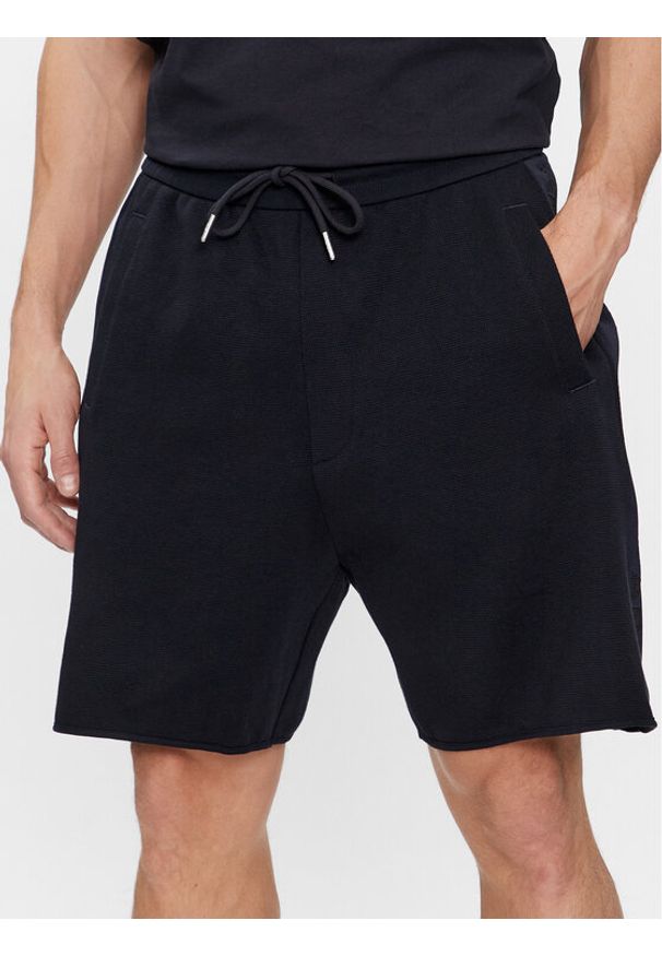 Armani Exchange Szorty sportowe 3DZSLA ZJLGZ 1583 Granatowy Regular Fit. Kolor: niebieski. Materiał: bawełna, syntetyk. Styl: sportowy