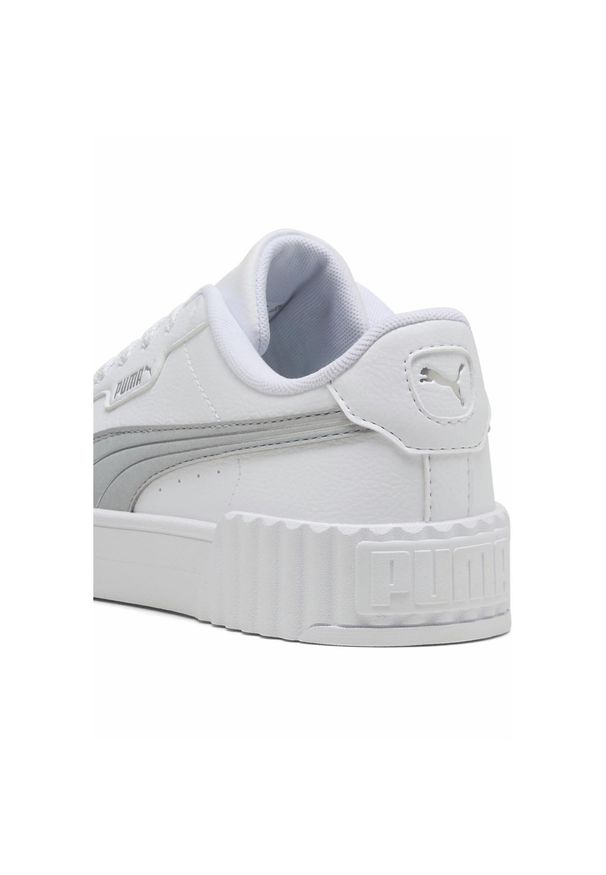Puma - Damskie sneakersy Carina 3.0 Aqua Metallics PUMA White Silver Metallic. Okazja: na plażę. Kolor: biały, wielokolorowy, szary. Sezon: lato. Sport: tenis