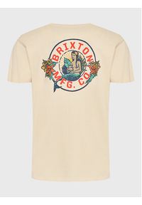 Brixton T-Shirt Geneva 16847 Beżowy Regular Fit. Kolor: beżowy. Materiał: bawełna #2