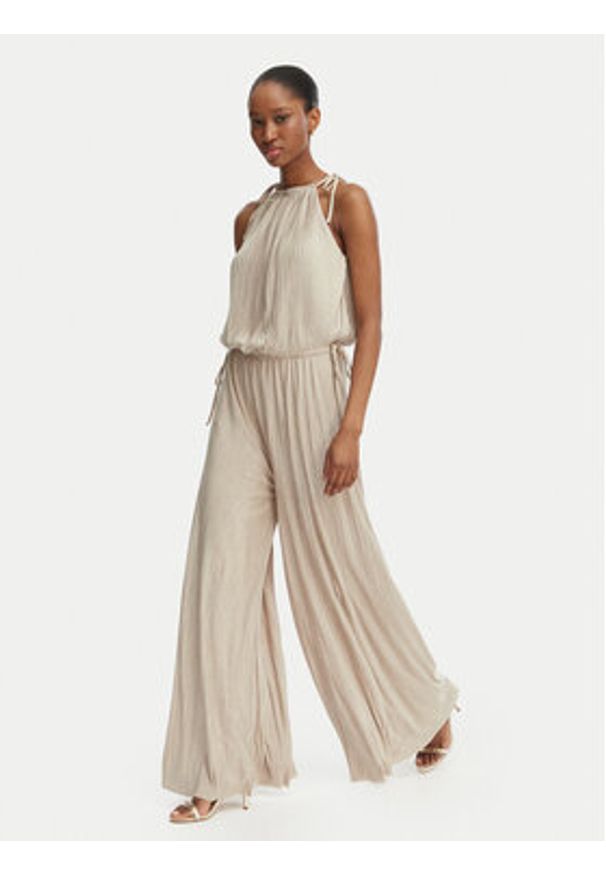 BOSS Kombinezon Edecki 50559000 Beżowy jasny Regular Fit. Kolor: beżowy. Materiał: syntetyk