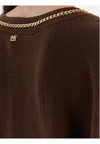 Marciano Guess Sweter 5BGR02 5782Z Brązowy Regular Fit. Kolor: brązowy. Materiał: syntetyk #5