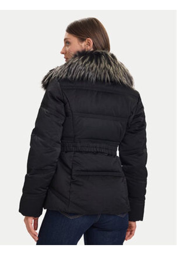 Guess Kurtka zimowa W5BL32 WG092 Czarny Regular Fit. Kolor: czarny. Materiał: bawełna, syntetyk. Sezon: zima