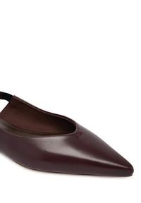 Max Mara Baleriny Mxacrea 2614521431600 Bordowy. Kolor: czerwony. Materiał: skóra #6