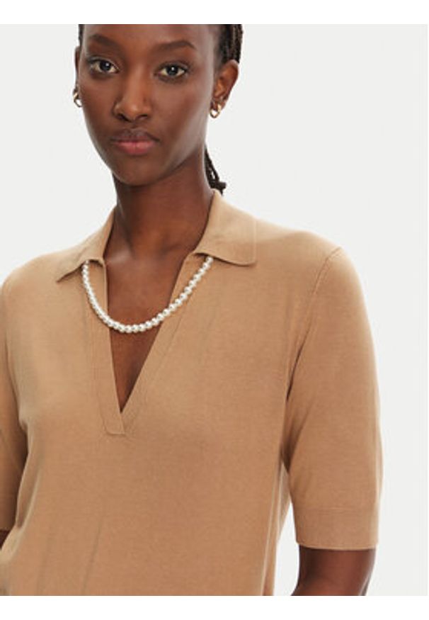 Liu Jo Sweter WA5222 MS49I Brązowy Regular Fit. Kolor: brązowy. Materiał: wiskoza