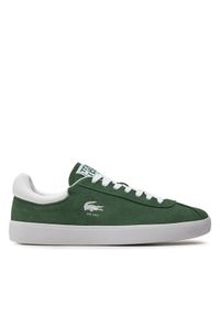 Lacoste Sneakersy Basehot 746SMA0065 Zielony. Kolor: zielony. Materiał: skóra, zamsz