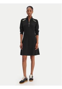 Liu Jo Sport Sukienka codzienna TA6019 JS182 Czarny Regular Fit. Okazja: na co dzień. Kolor: czarny. Materiał: wiskoza. Typ sukienki: sportowe, proste. Styl: casual, sportowy #4