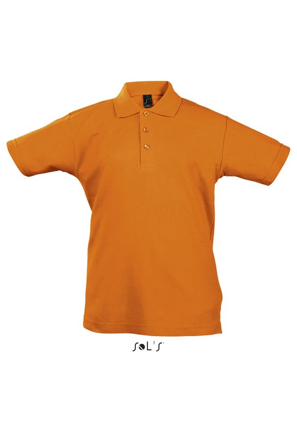SOL'S - Dziecięca koszulka polo Sol's Summer Ii. Typ kołnierza: polo. Kolor: pomarańczowy. Styl: elegancki