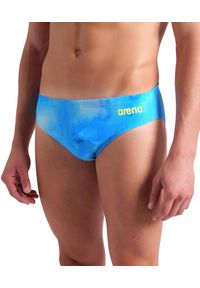 Arena - Kąpielówki Swim Briefs Allover. Kolor: niebieski