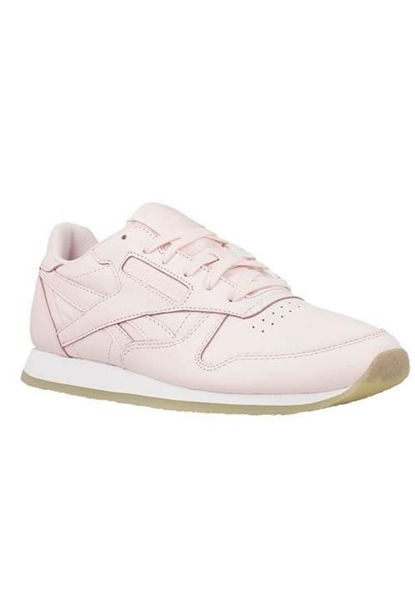 Buty do chodzenia damskie Reebok CL Lthr. Zapięcie: sznurówki. Kolor: różowy. Materiał: tkanina, materiał, skóra, syntetyk. Szerokość cholewki: normalna. Sport: turystyka piesza