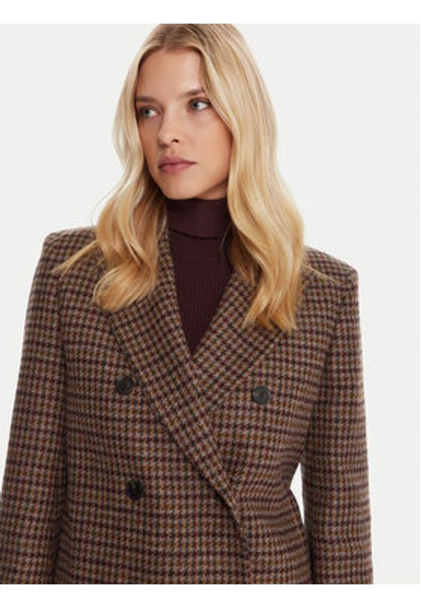 Weekend Max Mara Marynarka Gerusia 2525046032 Brązowy Regular Fit. Kolor: brązowy. Materiał: wełna