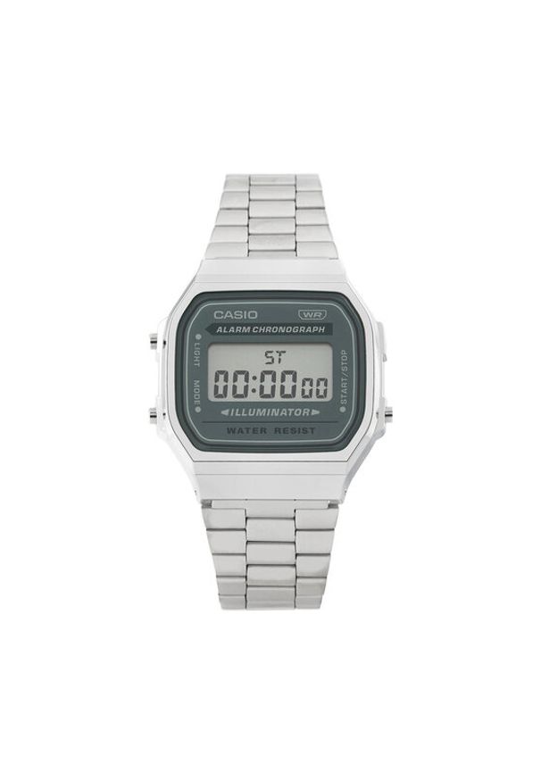 Casio Zegarek A168WA-3AYES Srebrny. Kolor: srebrny