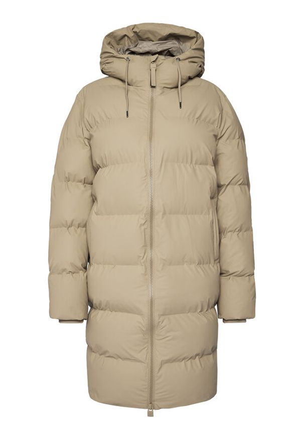 Rains Płaszcz zimowy Unisex 15130 Beżowy Regular Fit. Kolor: beżowy. Materiał: syntetyk. Sezon: zima