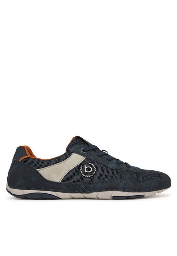 Bugatti Sneakersy Sandstone 325-A7P06-5000-4100 Granatowy. Kolor: niebieski. Materiał: zamsz, skóra