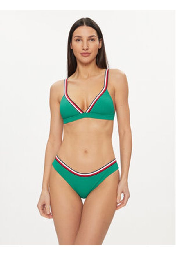 TOMMY HILFIGER - Tommy Hilfiger Góra od bikini UW0UW05290 Zielony. Kolor: zielony. Materiał: syntetyk