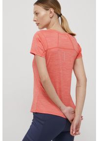 columbia - Columbia T-shirt sportowy Alpine Chill Zero kolor pomarańczowy. Kolor: pomarańczowy. Materiał: skóra, dzianina, materiał. Długość rękawa: krótki rękaw. Długość: krótkie. Wzór: ażurowy, ze splotem. Styl: sportowy #4