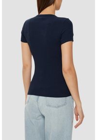 Tommy Jeans - TOMMY JEANS Granatowy t-shirt damski, Rozmiar S. Kolor: niebieski #5