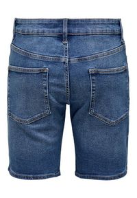 Only & Sons Szorty jeansowe Weft 22034527 Niebieski Regular Fit. Kolor: niebieski. Materiał: syntetyk