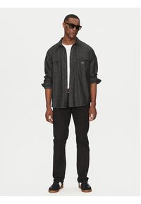 Guess Jeans Koszula M5RH56 D5M91 Czarny Comfort Fit. Kolor: czarny. Materiał: bawełna #4