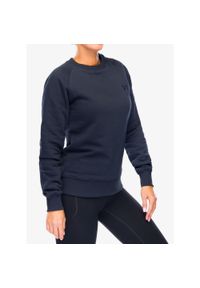 Bluza bawełniana damska Didriksons Fyn Sweater. Kolor: niebieski. Materiał: bawełna